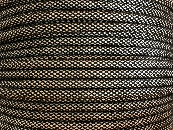 textilní kabely kabel 2 x 0,75mm vzor FINE černý