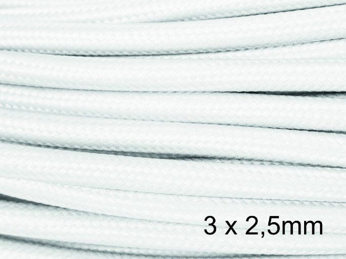 3 x 2,5mm bílý