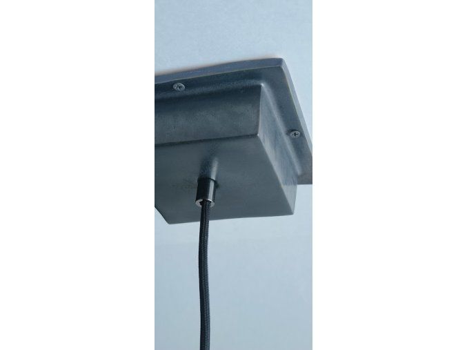 Keramický baldachýn černý 15 cm | Terraluce
