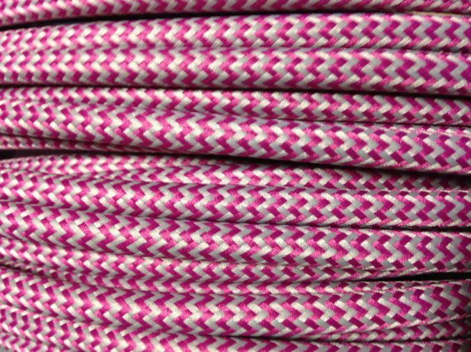 kabel 3 x 1mm růžovo šedý CIKCAK
