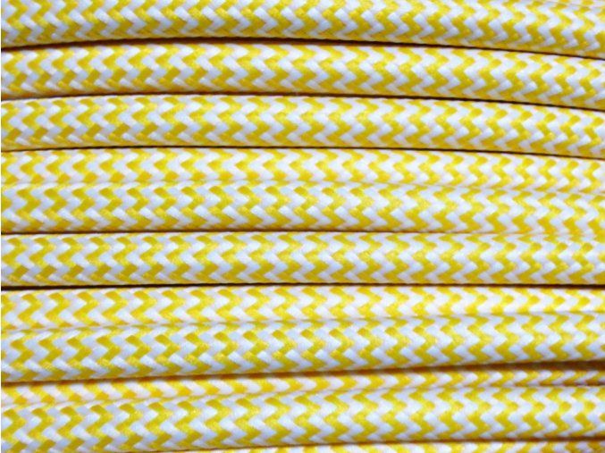 kabel 3 x 0,75mm žluto bílý CIKCAK