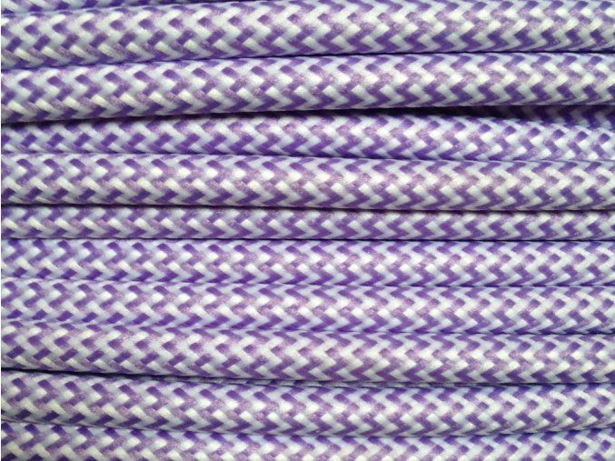 kabel 3 x 0,75mm fialovo bílý CIKCAK