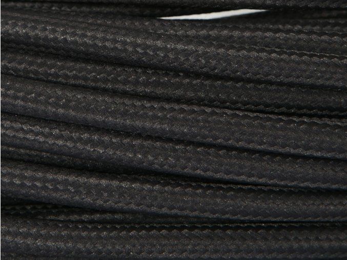 textilní kabel 3 x 0,75mm černý