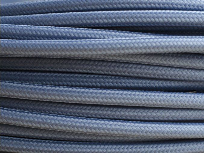 TEXTILNÍ KABEL 3 X 1,5MM šedomodrý