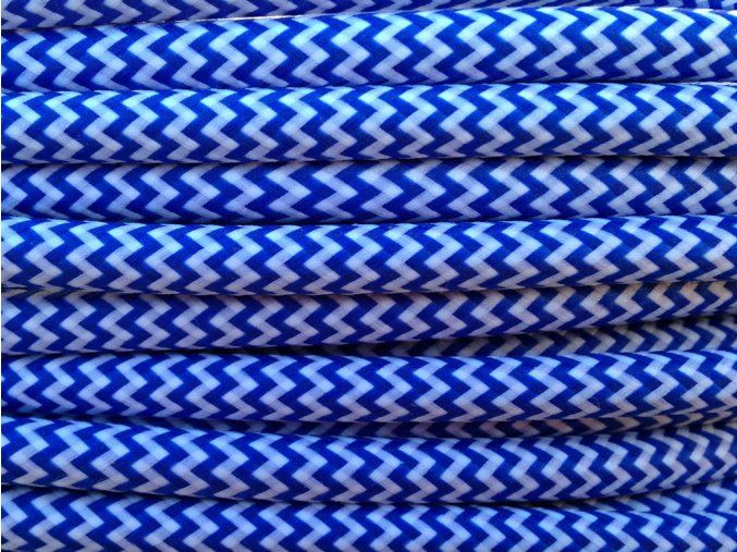 KABEL MODRO - BÍLÝ CIKCAK 3 X 0,75MM