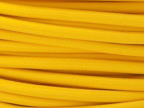 Textilní kabel 3 x 0,75mm žlutý
