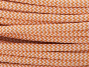 Kabel oranžovo-bílý 3 x 0,75mm cikcak