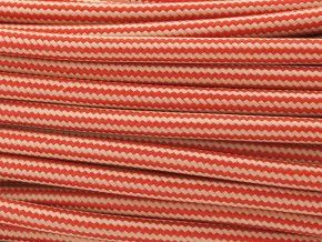 kabel 3 x 0,75mm červeno-béžový podélný vzor