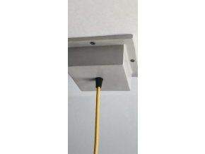 Keramický baldachýn šedý 15 cm | Terraluce