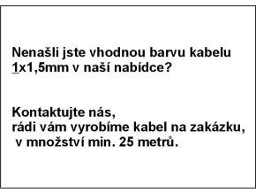1 x 1,5mm na objednávku