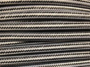 kabel 3 x 0,75mm podélný černo bílý
