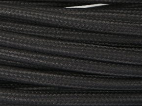 TEXTILNÍ KABEL 3X1,5MM ČERNÝ