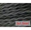 splátaný černý 3 x 1,5mm