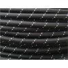 TEXTILNÍ KABEL 2 X 0,75MM PATTERN ROUND ČERNO - BÍLÝ
