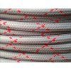 Textilní kabel 2 x 0,75mm pattern round X šedo-červený