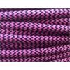 Textilní kabel CIKCAK 2 x 0,75mm černo růžový