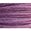Bavlněný textilní kabel 2x0,75mm červenobílý melír